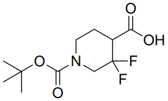 1-[(tert-butoxy)carbonyl]-3,3-difluoropiperidine-4-carboxylic acid