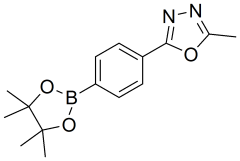 2-methyl-5-[4-(tetramethyl-1,3,2-dioxaborolan-2-yl)phenyl]-1,3,4-oxadiazole