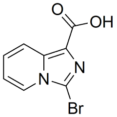 3-bromoimidazo[1,5-a]pyridine-1-carboxylic acid
