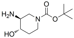 racemic tert-butyl (3R,4R)-3-amino-4-hydroxypiperidine-1-carboxylate
