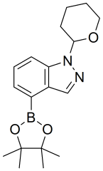 1-(oxan-2-yl)-4-(tetramethyl-1,3,2-dioxaborolan-2-yl)-1H-indazole
