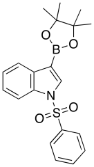 1-(benzenesulfonyl)-3-(tetramethyl-1,3,2-dioxaborolan-2-yl)-1H-indole