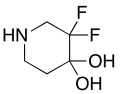 3,3-difluoropiperidine-4,4-diol hydrochloride