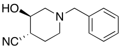 trans-1-benzyl-3-hydoxypiperidine-4-carbonitrile