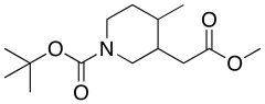 tert-butyl 3-(2-methoxy-2-oxoethyl)-4-methylpiperidine-1-carboxylate