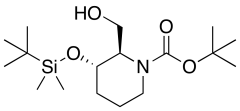 tert-butyl (2R,3S)-3-[(tert-butyldimethylsilyl)oxy]-2-(hydroxymethyl)piperidine-1-carboxylate