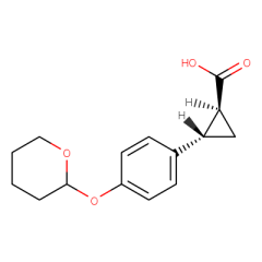 (1S,2S)-rel-2-[4-(oxan-2-yloxy)phenyl]cyclopropane-1-carboxylic acid