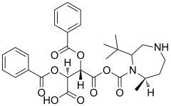 (2S,3S)-2,3-bis(benzoyloxy)-4-(((7R)-2-(tert-butyl)-7-methyl-1,4-diazepane-1-carbonyl)oxy)-4-oxobutanoic acid