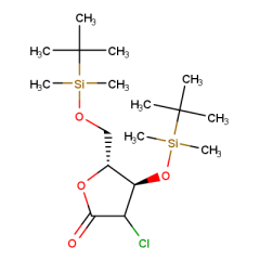 (4R,5R)-4-[(tert-butyldimethylsilyl)oxy]-5-{[(tert-butyldimethylsilyl)oxy]methyl}-3-chlorooxolan-2-one
