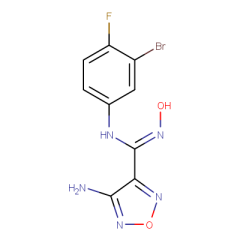 (Z)-4-amino-N-(3-bromo-4-fluorophenyl)-N'-hydroxy-1,2,5-oxadiazole-3-carboximidamide