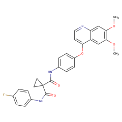 N'-(4-((6,7-dimethoxyquinolin-4-yl)oxy)phenyl)-N-(4-fluorophenyl)cyclopropane-1,1-dicarboxamide