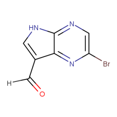2-bromo-5H-pyrrolo[2,3-b]pyrazine-7-carbaldehyde