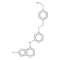 2-bromo-N-{3-[(4-methoxyphenyl)methoxy]phenyl}thieno[3,2-b]pyridin-7-amine