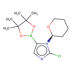 2-chloro-1-(oxan-2-yl)-5-(tetramethyl-1,3,2-dioxaborolan-2-yl)-1H-imidazole