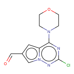 2-chloro-4-(morpholin-4-yl)pyrrolo[2,1-f][1,2,4]triazine-6-carbaldehyde