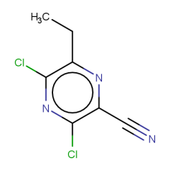 3,5-dichloro-6-ethylpyrazine-2-carbonitrile