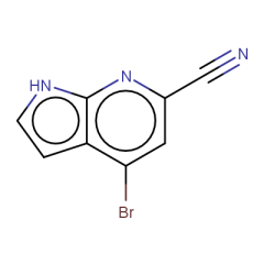 4-bromo-1H-pyrrolo[2,3-b]pyridine-6-carbonitrile