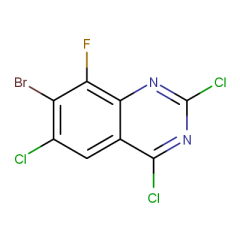 7-bromo-2,4,6-trichloro-8-fluoroquinazoline