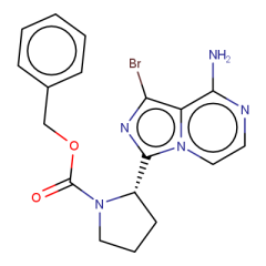 benzyl (2S)-2-{8-amino-1-bromoimidazo[1,5-a]pyrazin-3-yl}pyrrolidine-1-carboxylate