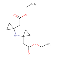 ethyl 2-(1-{[1-(2-ethoxy-2-oxoethyl)cyclopropyl]amino}cyclopropyl)acetate