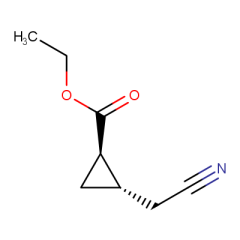 ethyl trans-2-(cyanomethyl)cyclopropane-1-carboxylate