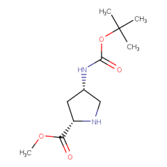 methyl (2S,4S)-4-((tert-butoxycarbonyl)amino)pyrrolidine-2-carboxylate