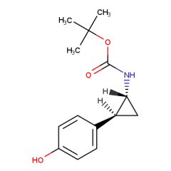 tert-butyl N-[(1R,2S)-rel-2-(4-hydroxyphenyl)cyclopropyl]carbamate