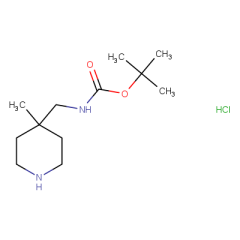 tert-butyl N-[(4-methylpiperidin-4-yl)methyl]carbamate hydrochloride