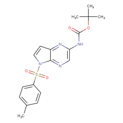 tert-butyl N-[5-(4-methylbenzenesulfonyl)-5H-pyrrolo[2,3-b]pyrazin-2-yl]carbamate