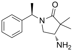 (4s)-4-amino-3,3-dimethyl-1-[(1r)-1-phenylethyl]pyrrolidin-2-one