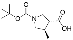 trans-1-[(tert-butoxy)carbonyl]-4-methylpyrrolidine-3-carboxylic acid