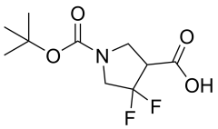 1-[(tert-butoxy)carbonyl]-4,4-difluoropyrrolidine-3-carboxylic acid