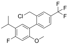 1-[2-(chloromethyl)-4-(trifluoromethyl)phenyl]-4-fluoro-2-methoxy-5-(propan-2-yl)benzene