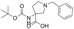 1-benzyl-3-{[(tert-butoxy)carbonyl]amino}pyrrolidine-3-carboxylic acid