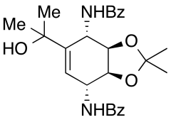 N,N'-((3aR,4S,7R,7aS)-5-(2-hydroxypropan-2-yl)-2,2-dimethyl-3a,4,7,7a-tetrahydrobenzo[d][1,3]dioxole-4,7-diyl)dibenzamide (racemic)