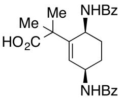 2-((3R,6S)-3,6-bis(benzamido)cyclohex-1-en-1-yl)-2-methylpropanoic acid (racemic)