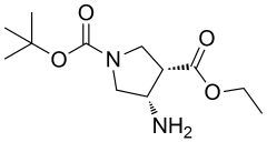 1-tert-butyl 3-ethyl (3S,4S)-4-aminopyrrolidine-1,3-dicarboxylate
