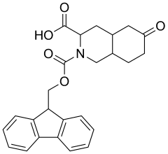 2-[(9H-fluoren-9-ylmethoxy)carbonyl]-6-oxo-decahydroisoquinoline-3-carboxylic acid