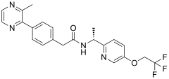 2-[4-(3-methylpyrazin-2-yl)phenyl]-N-[(1R)-1-[5-(2,2,2-trifluoroethoxy)pyridin-2-yl]ethyl]acetamide