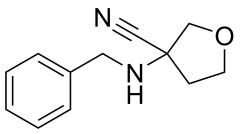 3-(benzylamino)oxolane-3-carbonitrile
