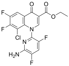 ethyl 1-(6-amino-3,5-difluoropyridin-2-yl)-6,7-difluoro-4-oxo-1,4-dihydroquinoline-3-carboxylate
