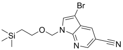3-bromo-1-{[2-(trimethylsilyl)ethoxy]methyl}-1h-pyrrolo[2,3-b]pyridine-5-carbonitrile