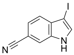 3-iodo-1H-indole-6-carbonitrile