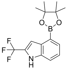 4-(4,4,5,5-tetramethyl-1,3,2-dioxaborolan-2-yl)-2-(trifluoromethyl)-1h-indole