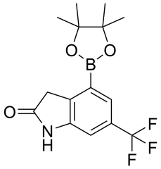 4-(4,4,5,5-tetramethyl-1,3,2-dioxaborolan-2-yl)-6-(trifluoromethyl)-2,3-dihydro-1H-indol-2-one
