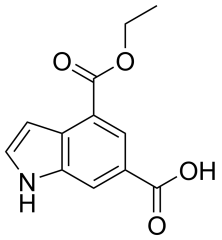 4-(ethoxycarbonyl)-1H-indole-6-carboxylic acid