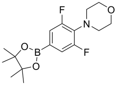 4-[2,6-difluoro-4-(tetramethyl-1,3,2-dioxaborolan-2-yl)phenyl]morpholine