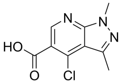 4-chloro-1,3-dimethyl-1H-pyrazolo[3,4-b]pyridine-5-carboxylic acid