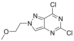 5,7-dichloro-2-(2-methoxyethyl)-2H-pyrazolo[4,3-d]pyrimidine