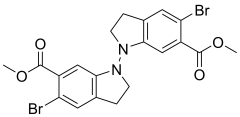 6,6'-dimethyl 5,5'-dibromo-2H,2'H,3H,3'H-[1,1'-biindole]-6,6'-dicarboxylate